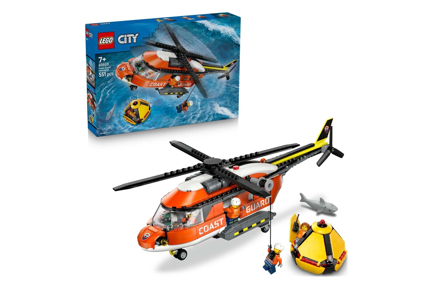 LEGO® - 60503 L'hélicoptère des garde-côtes, Multicolor