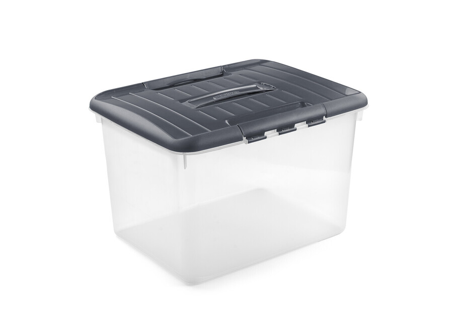 Curver Box Optima XL transparent-grau