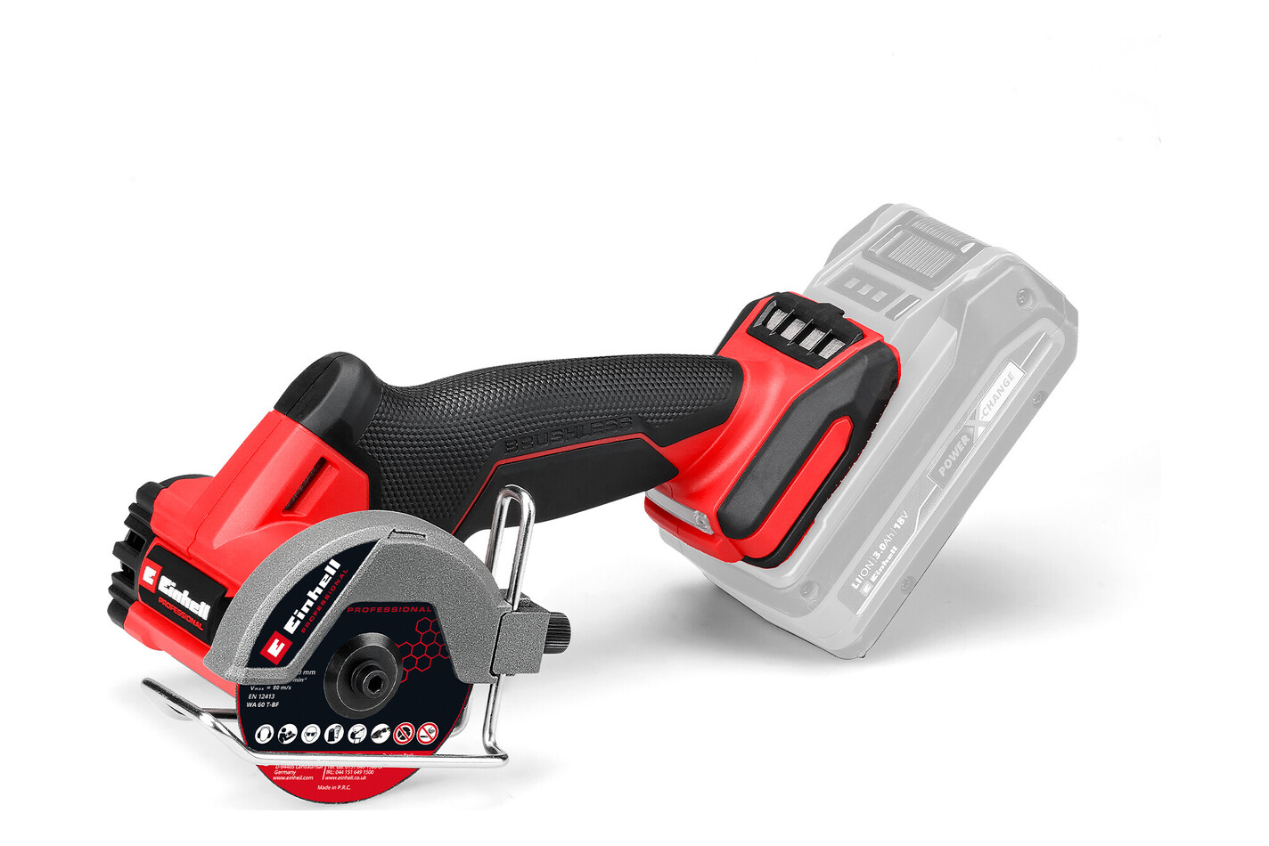 Einhell Professional Meuleuse d’angle compacte sans fil Tp-Co 18/76-C Li BL - Solo