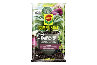 Compo Terriccio per fiori No grazie ai moscerini sciaridi 7,5 L