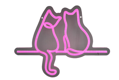 Neon Light Katze