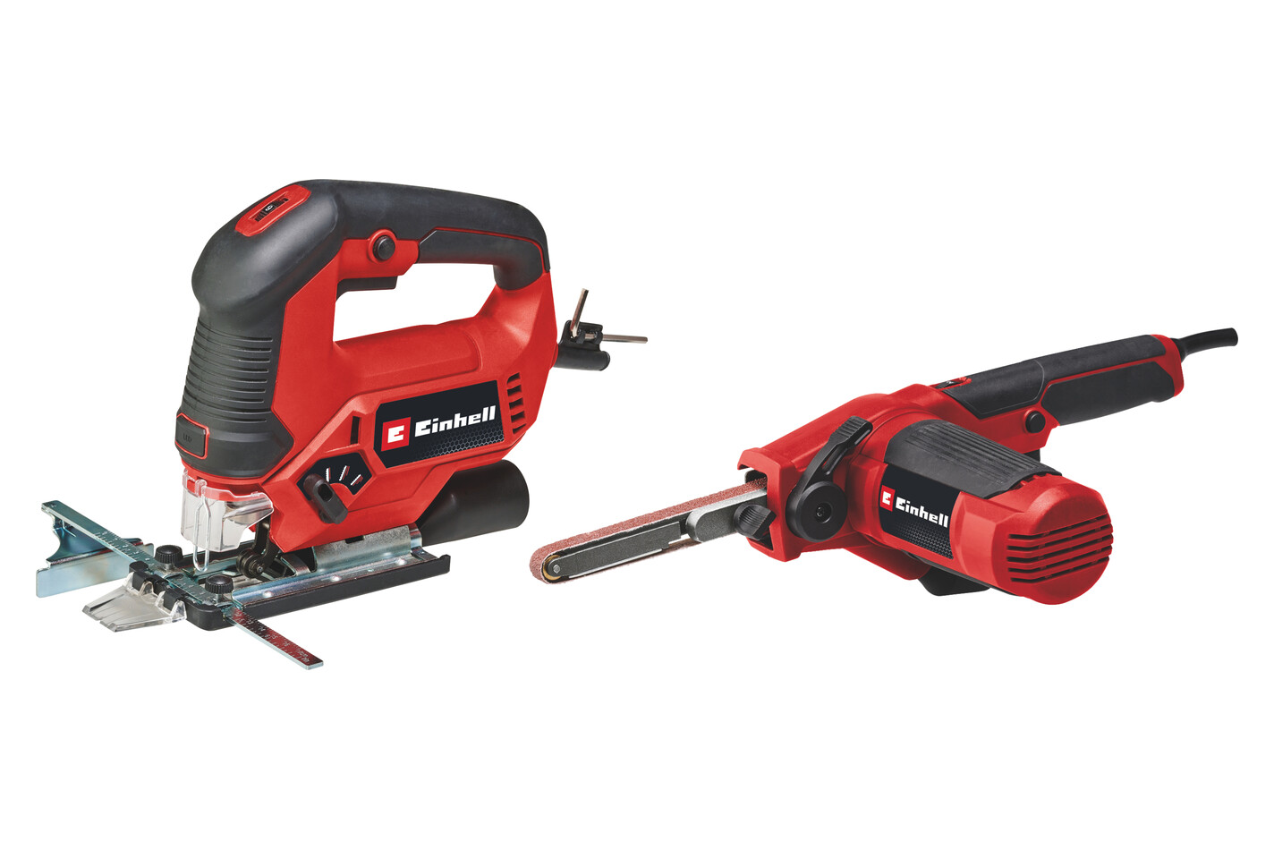 Einhell Scie sauteuse + lime à bande Tc-Js 90 + Tc-Bf 500 E