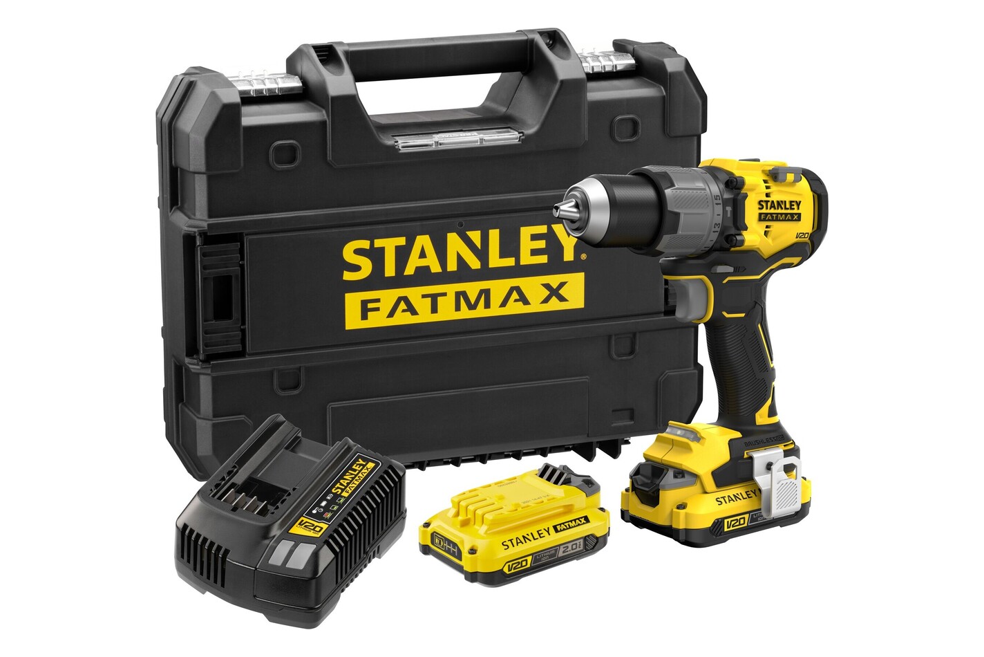 Stanley FatMax Perceuse-visseuse à percussion sans fil Pro-Stack™ Mallette | 80Nm | 18V | 2Ah | Kit