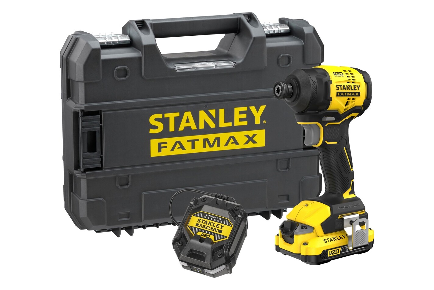 Stanley FatMax Visseuse à chocs sans fil 1/4 Pro-Stack™ Mallette | 170Nm | 18V | 2Ah | Kit