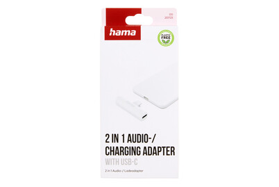 Hama Adattatore audio USB C a jack 3,5 mm con funzione di ricarica