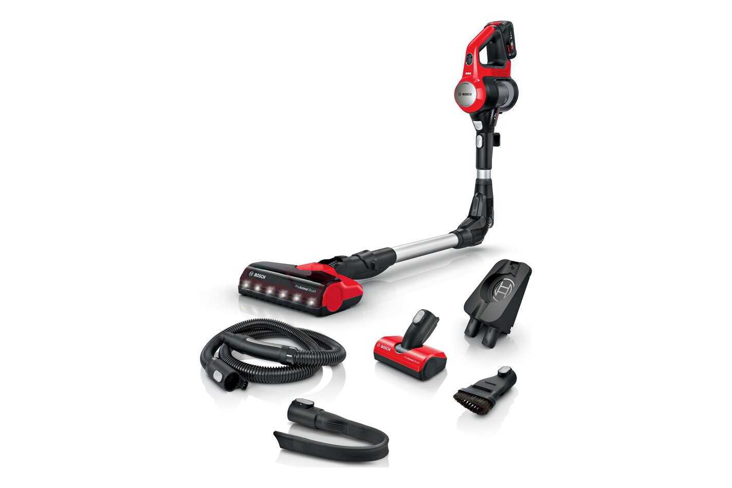 Bosch Stick aspirateur Unlimited 7 ProAnimal rouge