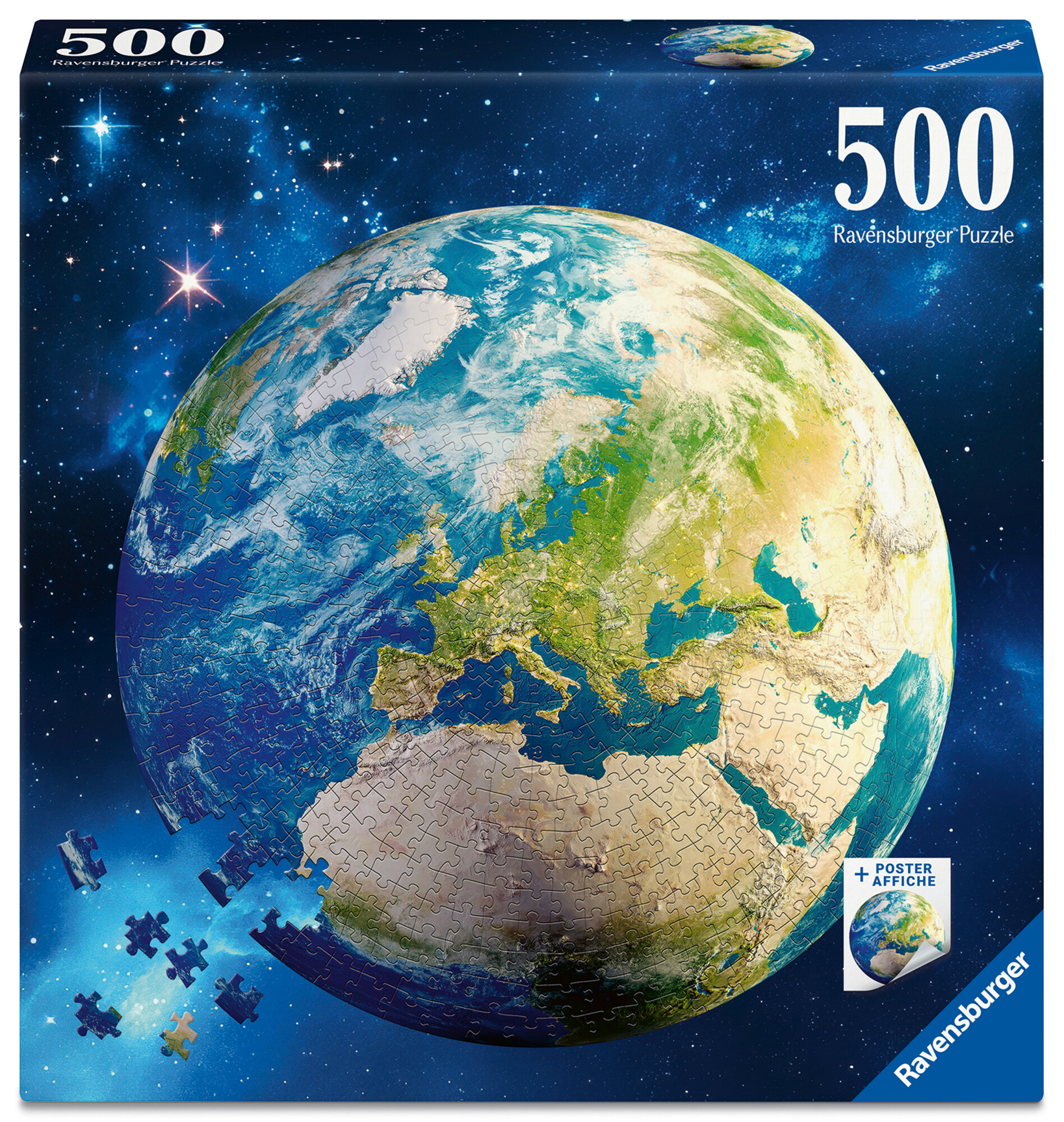 Ravensburger - Puzzle La Terre 500 pièces, Multicolor