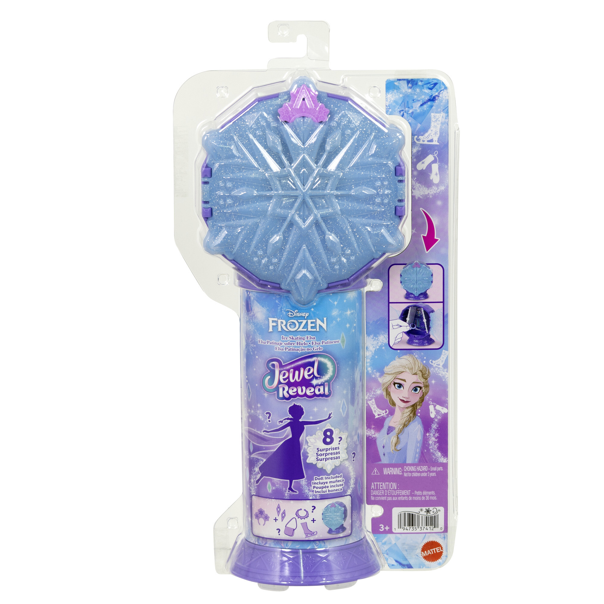 Disney Frozen Jewel Reveal Bambola Anna Pattinaggio sul Ghiaccio
