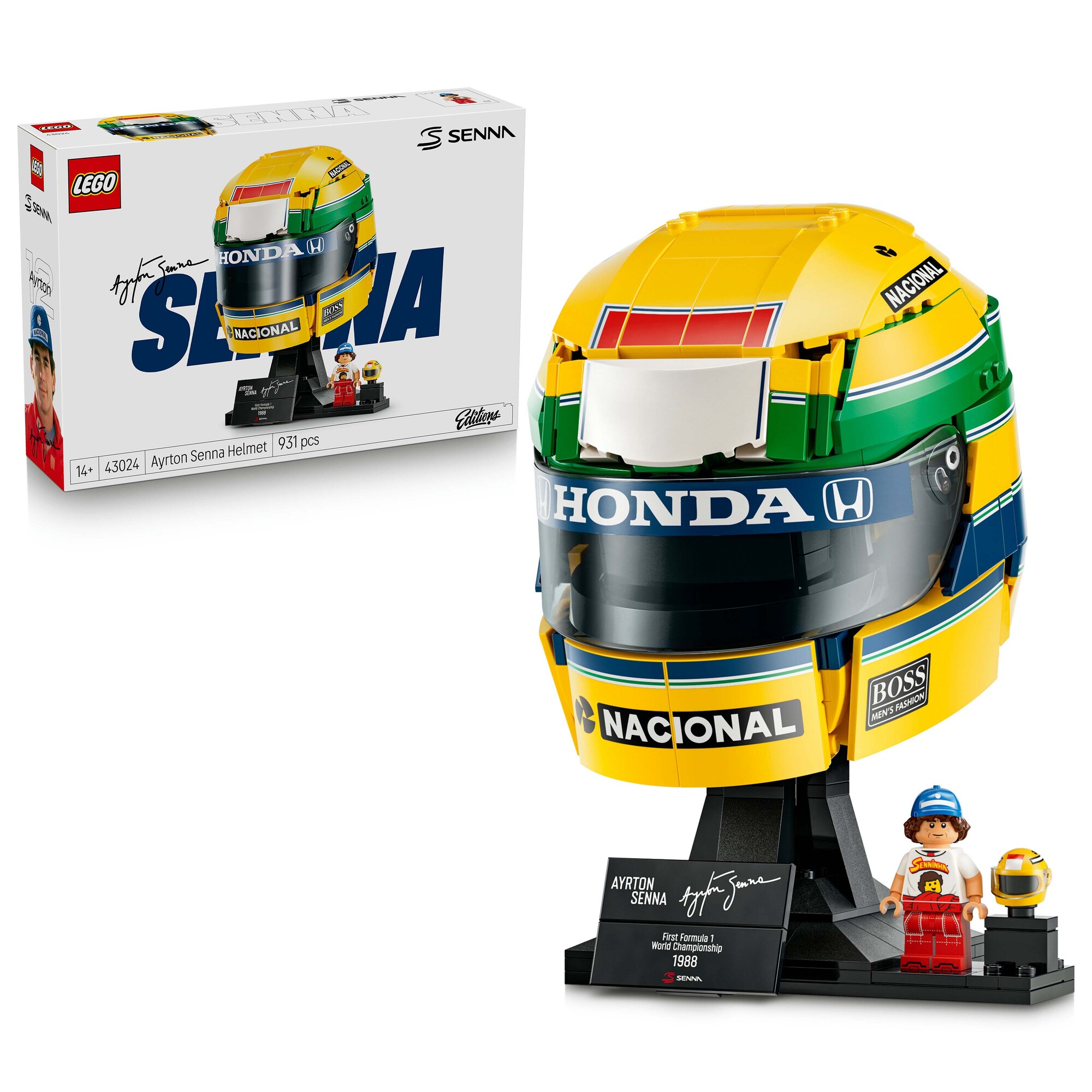 LEGO® - 43024 Casque d’Ayrton Senna, Multicolor