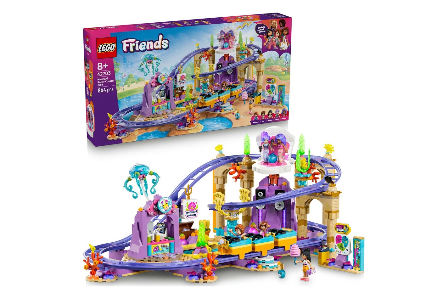LEGO® - 42703 Les montagnes russes des sirènes, Multicolor