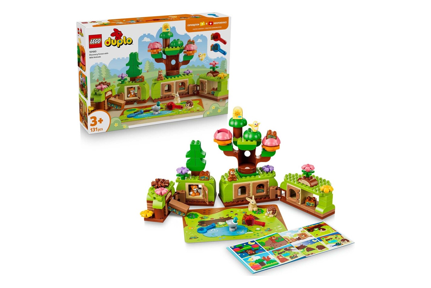 LEGO® - 10480 Découverte de la forêt avec des animaux sauvages, Multicolor
