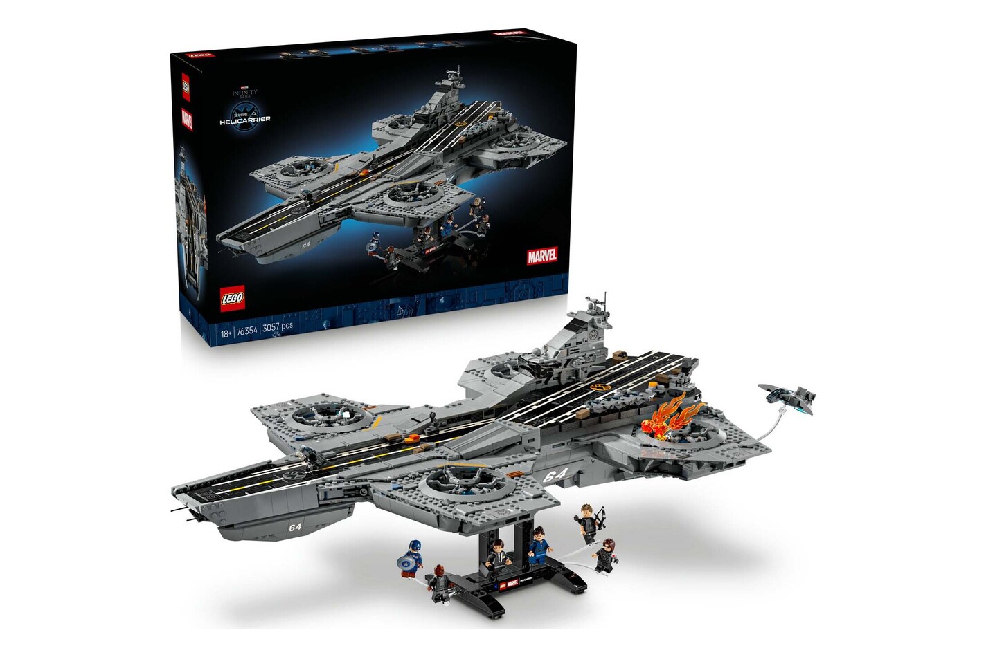 LEGO® - 76354 L’héliporteur du SHIELD, Multicolor