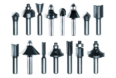 KWB by Einhell Oberfräsen-Zubehör Router bit set 8 mm 15 pcs.