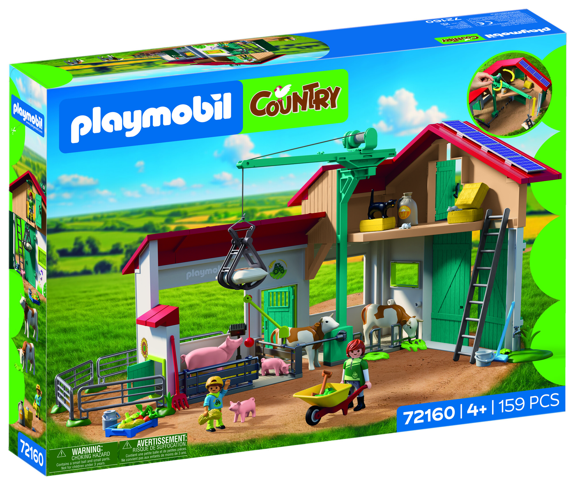 Playmobil - 72160 Grande ferme et étable, Multicolor