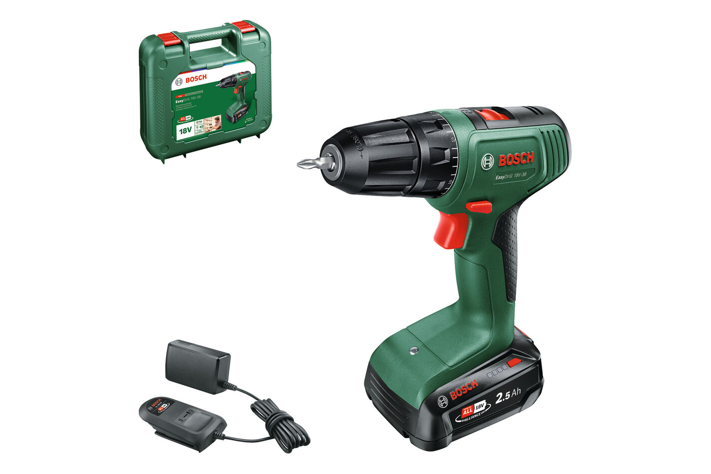 Bosch perceuse-visseuse sans fil EasyDrill 18V-38 | 18 V | 2.5 Ah | Kit