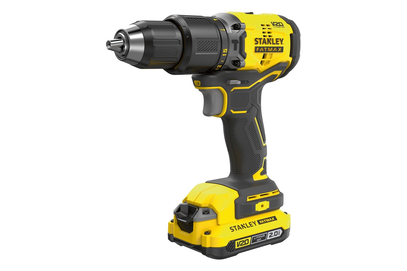 Stanley perceuse-visseuse à percussion sans fil Fatmax V20 Sfmcd715D1K-Qw | 18 V | 60 Nm | 2 Ah